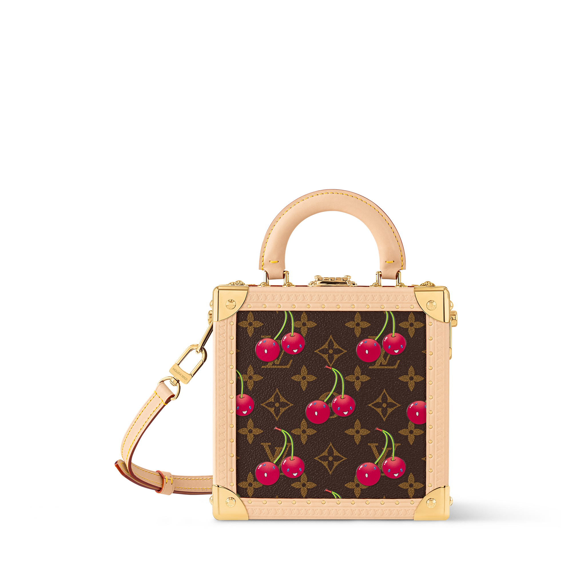 バッグ LOUIS VUITTON LV x TM Mini Bolsa Square Trunk com Cerejas Outros Canvas Monogram